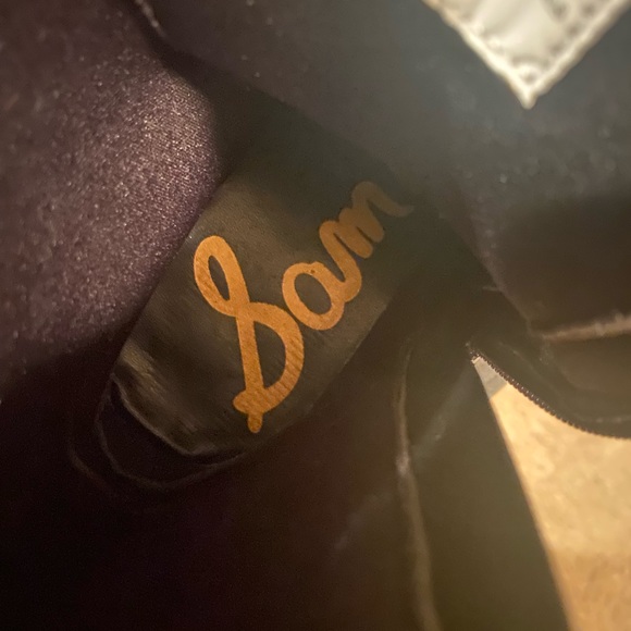 Sam Edelman Jennifer Studded Moto Combat Boot Black Size 4 - Picture 5 of 7